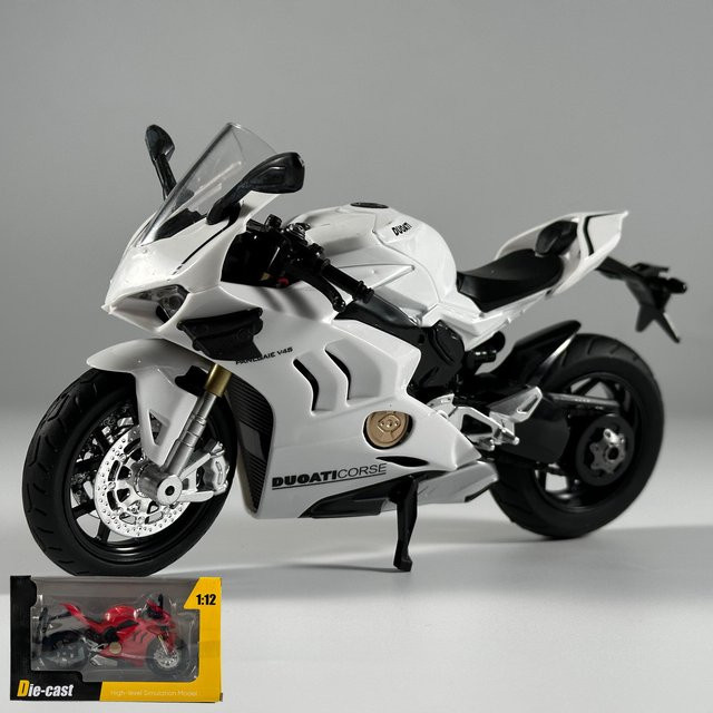 Linyi toy car Ducati Panigale V4S Modell, 1:12, Metall, ab 14 Jahre - Bild 1