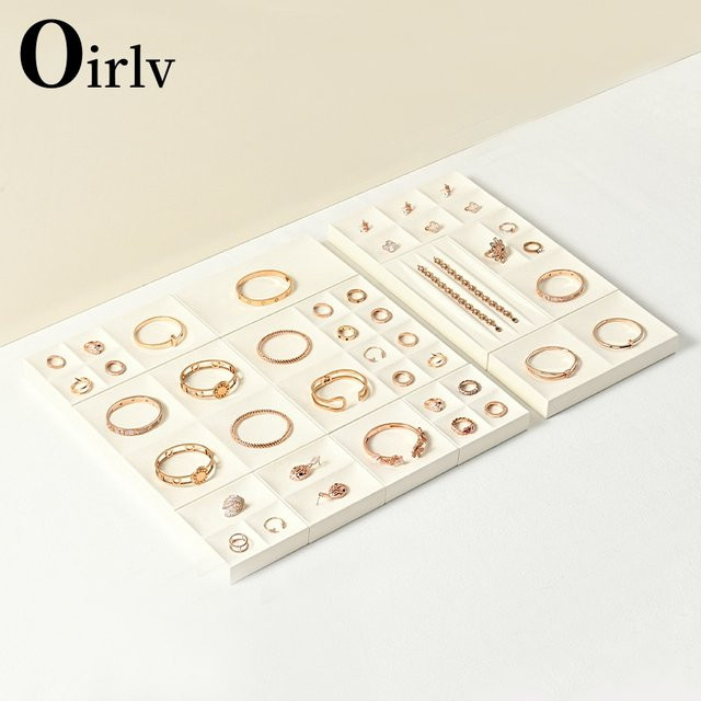 Oirlv Schmuckbox Display Tray, Microfiber, Organizer Case - Bild 1