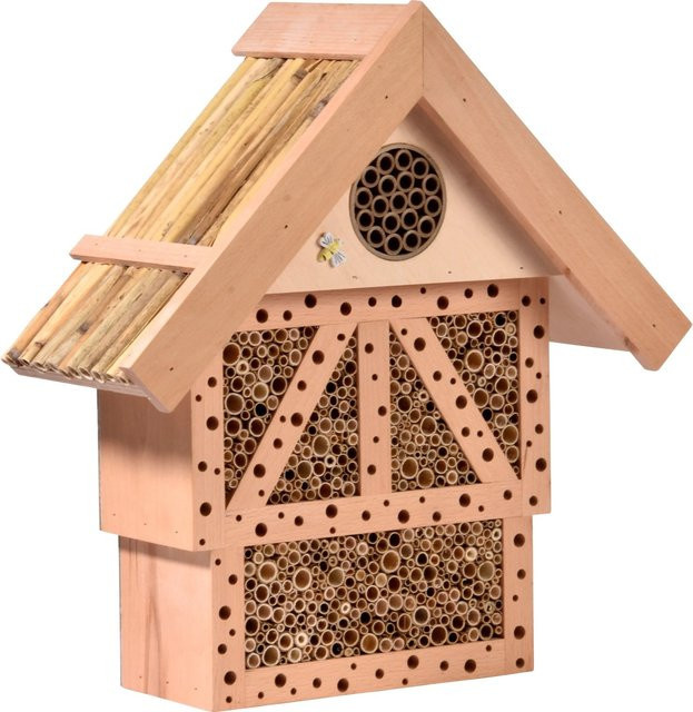 dobar Großes Insektenhotel Monschau aus Kiefer, B/T/H: 37,5 x 15 x 38,5 cm - Bild 1
