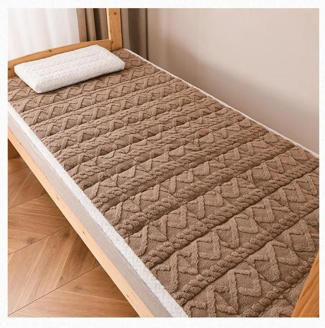 WTEMPO Tatami-Matratze in Braun mit Kaschmir und gemahlener Wolle, B/T: 180 x 200 cm - Bild 1