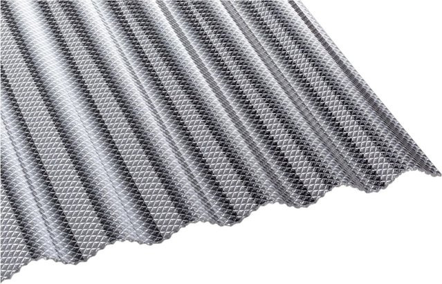 Tejemacro PC-Lichtwellplatte S76/18 aus Polycarbonat, Glasklar, B/T/H: 700 x 104,5 x 0,28 cm - Bild 1