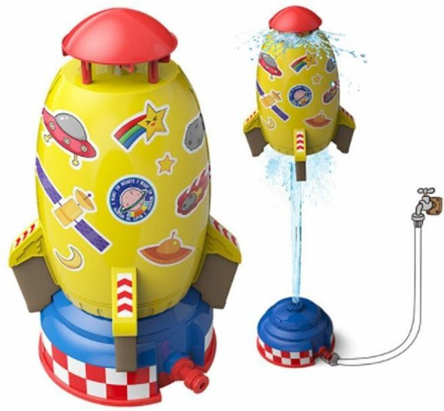 Ambiel Charm Raketenwerfer-Spielzeug, Weltraum, Gelb - Bild 1