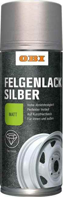 OBI Lack Spray Silber matt, 400 ml - Bild 1
