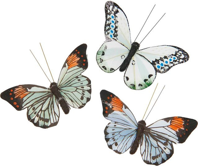 Rico Design Schmetterling mit Clip in Blau-Grün - Bild 1