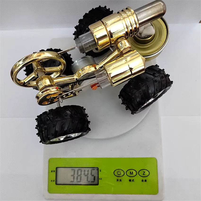 ZJMZYM Motor Miniaturmodell Außenverbrennung Angetriebenes Auto, Metall, Bunt / Mehrfarbig - Bild 2