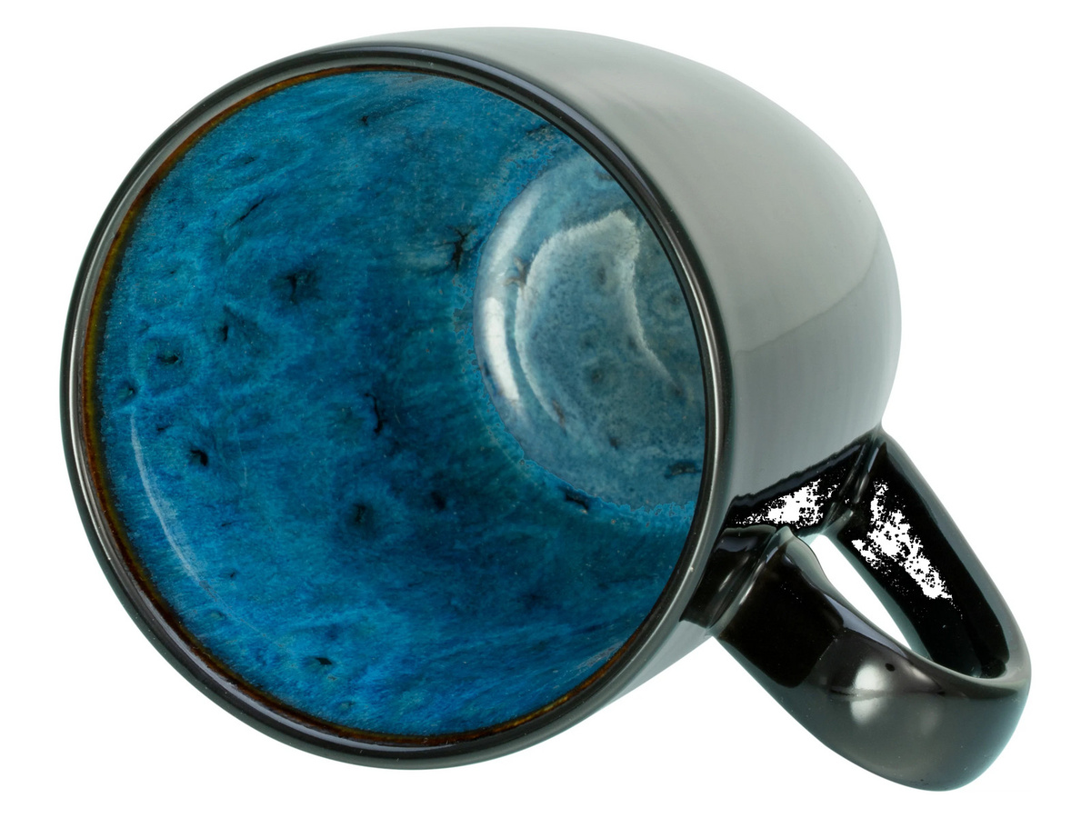 CreaTable Kombiservice Capri 16-teilig aus Keramik in Blau und Schwarz - Bild 3
