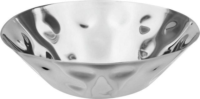 VEGA Obst- und Brotschale Sonna aus Edelstahl in Silber, rund, Durchmesser: 16 cm, Höhe: 5 cm - Bild 1