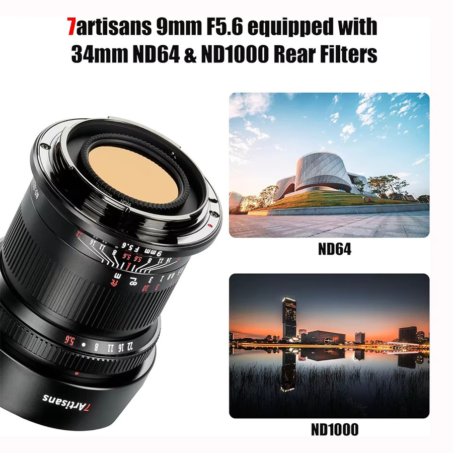 7artisans 9mm F5.6 Vollformat Ultra-Weitwinkel-Objektiv für Humanwissenschafts-Fotografie in Schwarz für Sony E, Canon RF, Nikon Z und L-Mount - Bild 4