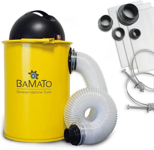 BAMATO Absauganlage AB-110 inkl. Adapter Set in Gelb aus Metall - Bild 1