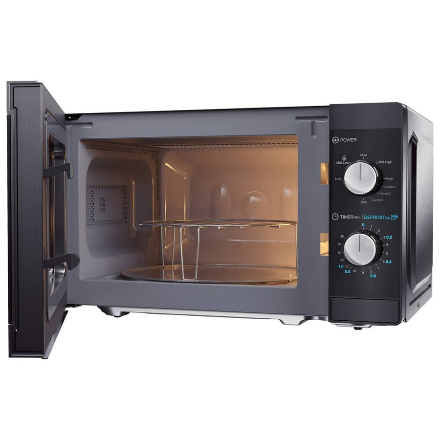 Sharp Mikrowelle mit Grill YC-MG01E-B in Schwarz, 20L, 800W Mikrowellenleistung, 1000W Grillleistung, B/H/T: 44 x 25,8 x 34,4 cm - Bild 2