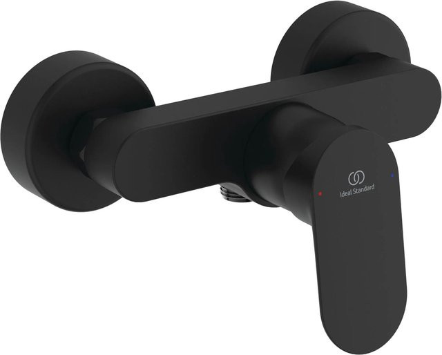 Ideal Standard Alero Brausearmatur als Einhebelmischer in Schwarz Matt mit Safety-Stop und Wassersparfunktion - Bild 1