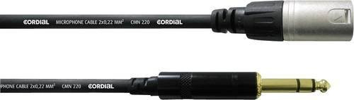 Cordial CFM6MV XLR Adapterkabel Schwarz mit 1x XLR-Stecker und 1x 6,35 mm Klinkenstecker, Länge: 6,00 m - Bild 1