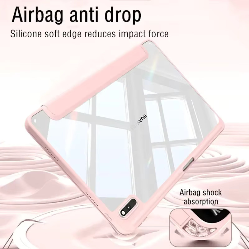 Transparente Acryl HD Smart-Hülle mit Stifthalter für Huawei Matepad Air 11.5 S, SE 11 Pro, 11, 10.8 und Honor Pad V6, V7 10.4 - Bild 1