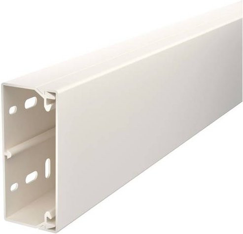 OBO Bettermann Kabelkanal in Weiß, L x B x H: 2000 x 90 x 40 mm - Bild 1