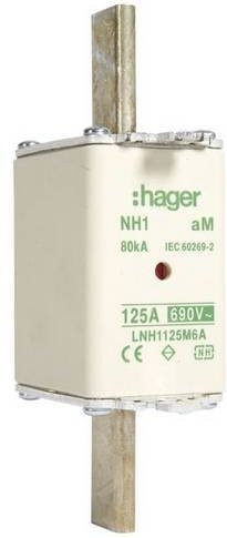 Hager NH-Sicherung LNH1125M6A 125A, 3 Stück, Weiß - Bild 1