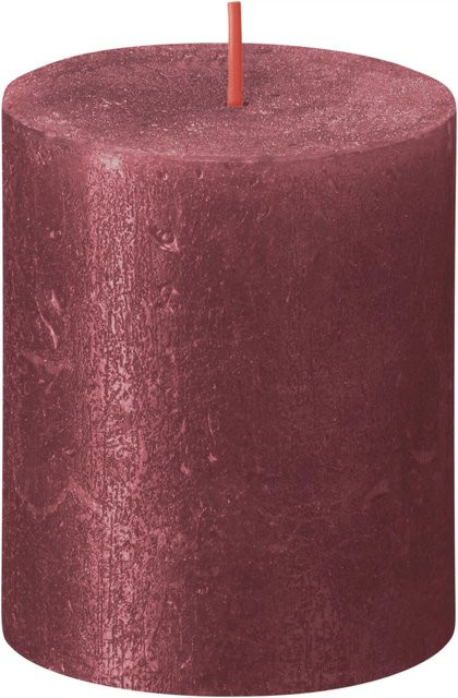 Bolsius Rustik-Kerze Shimmer Rot Höhe: 8,0 cm, Durchmesser: 6,8 cm - Bild 1