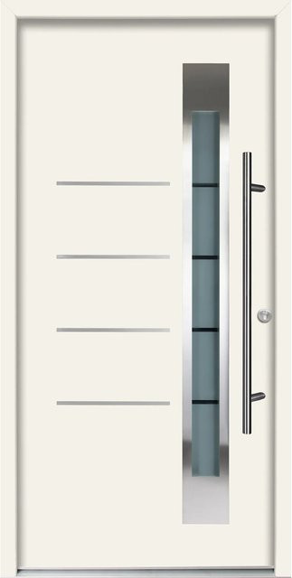 Splendoor Thermospace Haustür Berlin Prime in Weiß mit Glaseinsatz, B/H: 100 x 210 cm - Bild 1