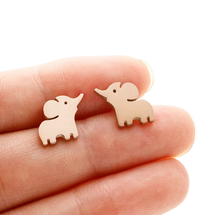 Ohrstecker Elefant, Edelstahl, Kinder - Bild 2