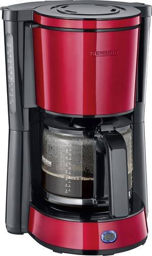 Severin KA 4817 Filterkaffeemaschine in Rot Metallic und Schwarz mit 1,25 l Fassungsvermögen - Bild 1