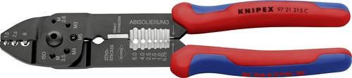 Knipex Crimpzange 97 21 215 C in Schwarz für unisolierte Kabelschuhe und Kabelverbinder 0,5 bis 6 mm² - Bild 1
