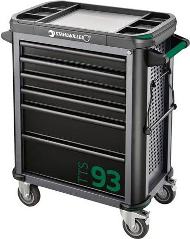 Stahlwille Werkstattwagen TTS 93/6 A mit 6 Schubladen, Anthrazit und Schwarz, B/T/H: 87,7 x 48,1 x 100,0 cm - Bild 1