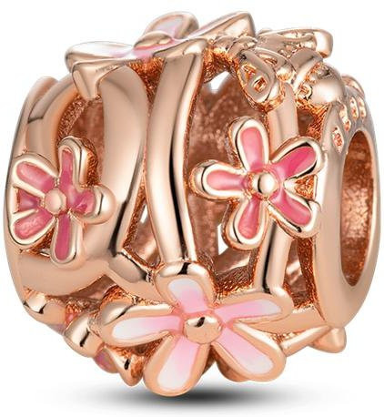 Allbestart Charme, 925 Silber, Roségold, Perle, Zirkonia, Damen - Bild 1