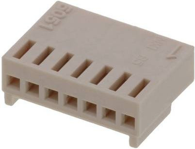 Molex Buchsengehäuse-Kabel 7-polig in Beige mit 2,50 mm Rastermaß - Bild 1
