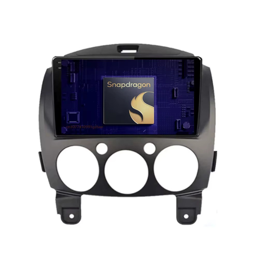 RSNAVI Android 16 Multimedia Autoradio mit Qualcomm Prozessor für Mazda 2 (Baujahre 2007 bis 2014) in Schwarz mit Navigation, CarPlay, Bluetooth und Video-Funktion - Bild 5