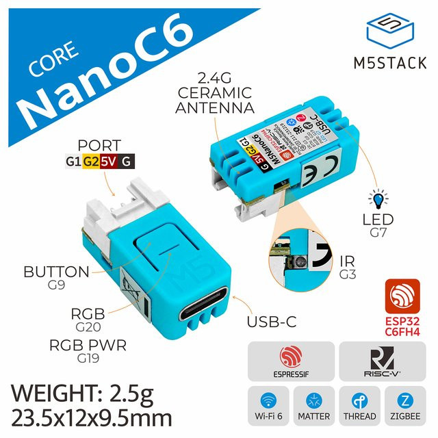 M5Stack NanoC6 Dev Kit - Bild 1