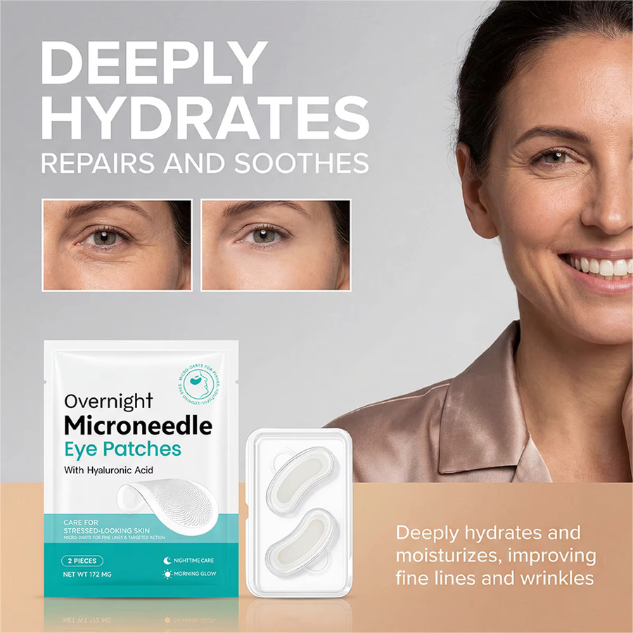 Hoygi Mikronadel-Augenpads mit Hyaluronsäure, Augenpflege - Bild 3