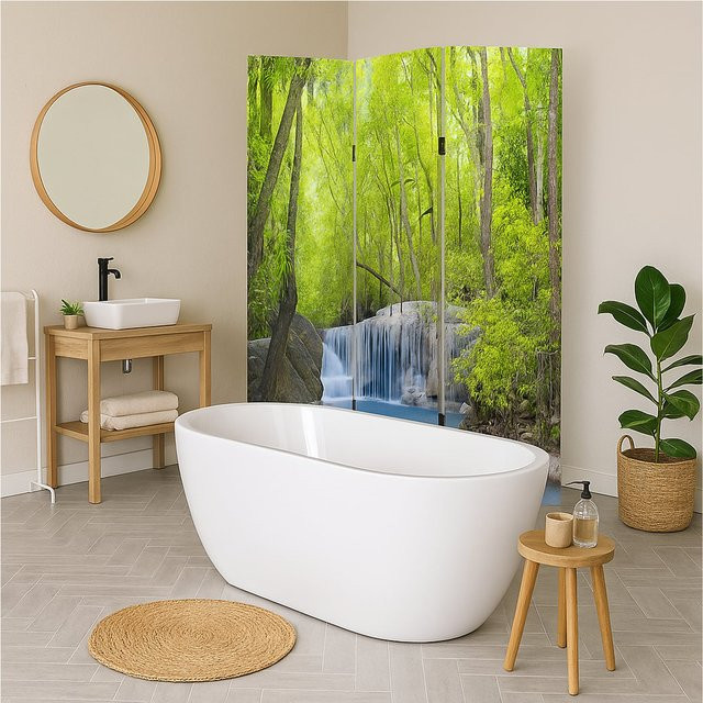 HTI-Line Paravent Wasserfall freistehend multicolour - Bild 1
