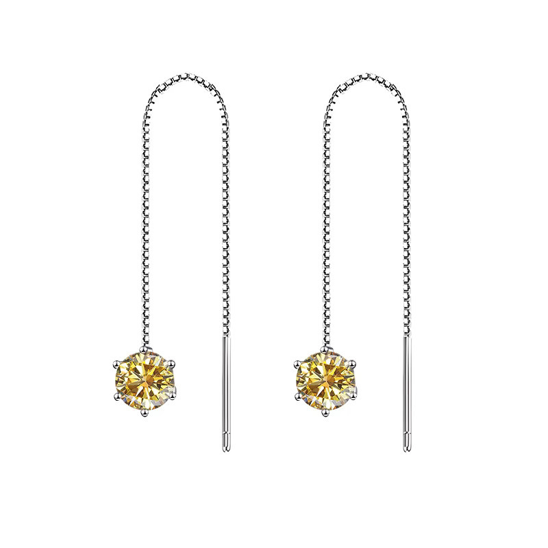 Joyce jelly Ohrringe, Moissanite, 925 Silber, Bunt, Damen - Bild 1