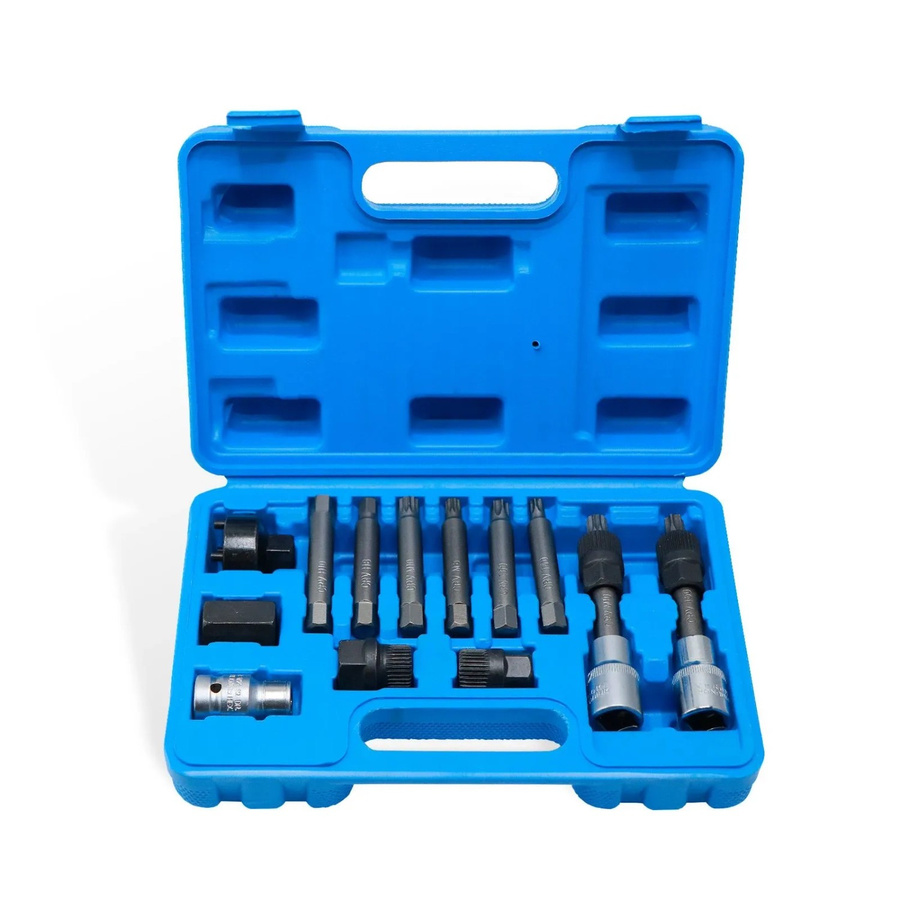 CCLIFE 13-teiliges Lichtmaschinen Werkzeug Set mit 1/2 Zoll Antrieb in Blau für diverse Fahrzeuge - Bild 2