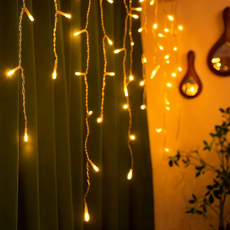 OKAL RED EAST LED Eiskristall Lichterkette in Warmweiß für Innen und Außen mit USB-Betrieb - Bild 4