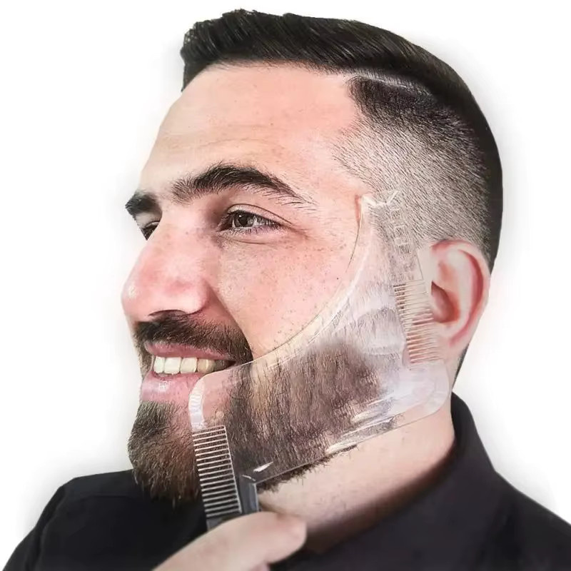 Bart Styling Vorlage Schablone mit Bartkamm für Herren - Bild 2