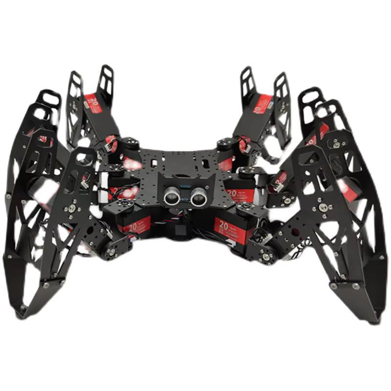 YoufangSmart Spider Metallstruktur Hexapod Roboterhalterung, DIY Kit, Schwarz - Bild 1