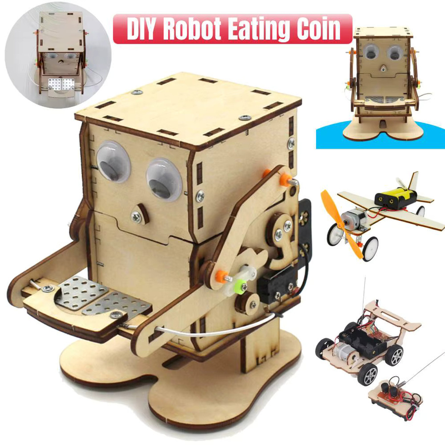 APWIKOGER DIY Roboter Essen Münze Modell, Modell Kit, mit Tools - Bild 2