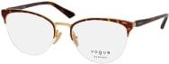 Vogue VO 4304 Browline Korrektionsbrille, Halbrand, braun, Damen - Bild 1