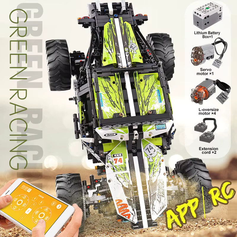Mould King 18002 Technisches Auto, RC Buggy Modell, Baustein-Set - Bild 5