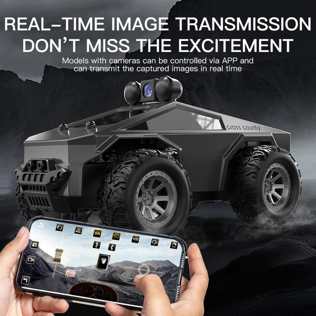 Fremego RC-Auto, 1:28, mit HD-Kamera, FPV WIFI, LED-Lichtern, APP-Steuerung - Bild 1