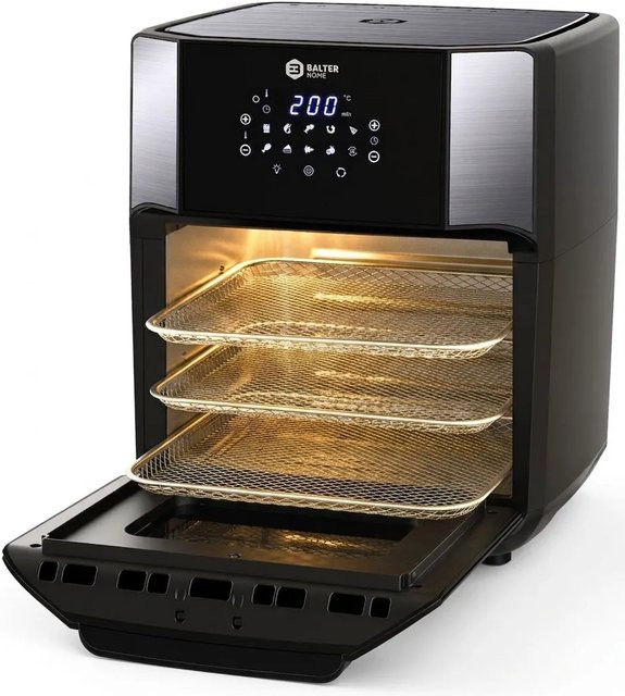 Balter Heißluftfritteuse HL-1200 Schwarz mit 12 Liter Fassungsvermögen, LCD Display und 10 Programmen - Bild 1