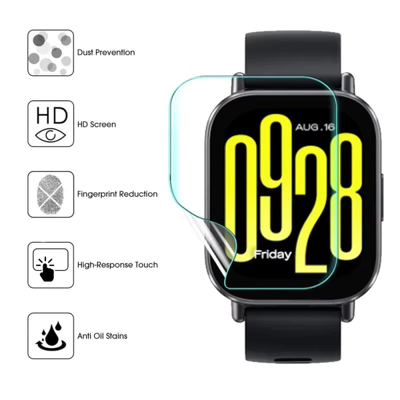 Xiaomi Hydrogel Films für Redmi Uhr 5 Aktive und 5 Lite, transparent - Bild 2