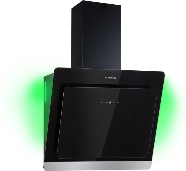 Klarstein Aurora 60 Smart Dunstabzugshaube Schwarz mit App-Steuerung und WiFi, 550 m³/h, Breite: 60 cm, Energieeffizienzklasse A++ - Bild 1