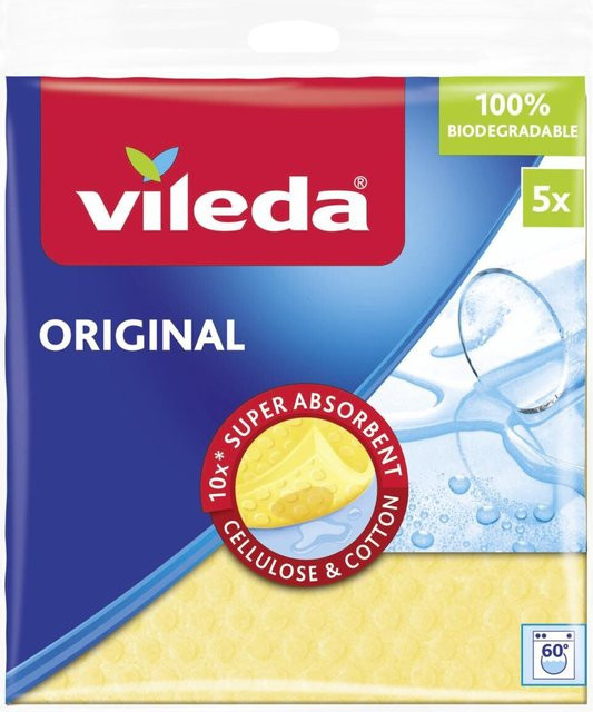 Vileda Schwammtuch Gelb B/H/L: 24 x 19 x 3 cm - Bild 1