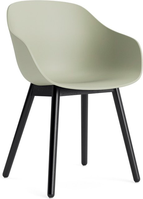 HAY About A Chair AAC 212 mit Armlehnen in Grün und Holzgestell im organischen Design - Bild 1