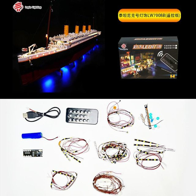 Universelles LED-Beleuchtungsset für LEGO 10294 in Weiß - Bild 1