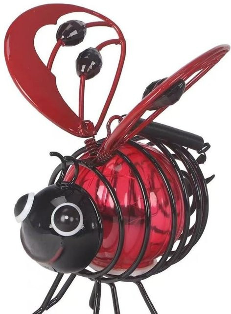 DewBloom Solar-Bienen-Gartenlaterne mit LED-Lichtern in Rot zur Landschaftsbeleuchtung - Bild 1