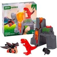 BRIO World Dinosaurier-Vulkan mit Ausbruchsfunktion Bahn Holz ab 3 Jahren - Bild 1