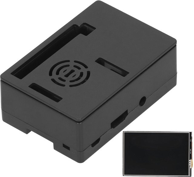 Honor Electronics Schutzbox für Raspberry Pi Shell LCD-Display 3,5 Zoll, Schwarz - Bild 1