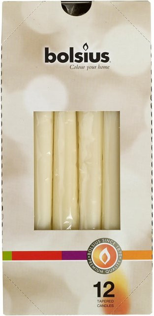Bolsius Spitzkerzen cellophaniert Elfenbein 245 x 24 mm - Bild 1